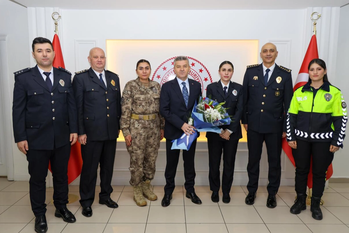 Vali Ergün, Polis Haftası Kapsamında Emniyet Mensuplarını Kabul Etti